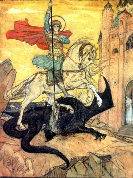Saint Georges terrassant le dragon - Viktor Vasnetsov