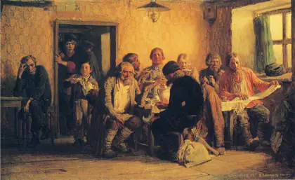 Le Thé à la taverne - Viktor Vasnetsov