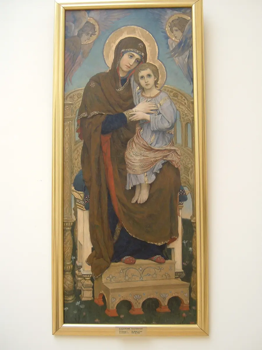 La Vierge et l’Enfant : composition sous un arc - Viktor Vasnetsov