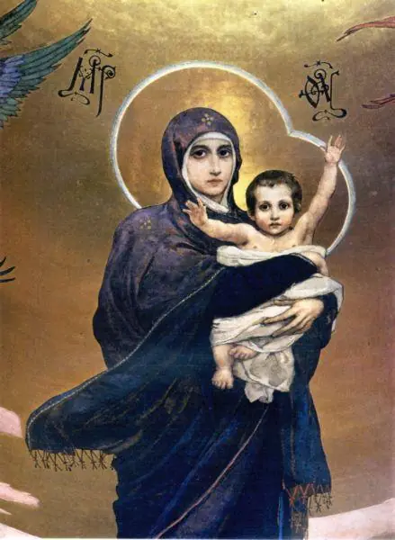 La Vierge et l’Enfant : le manteau bleu - Viktor Vasnetsov