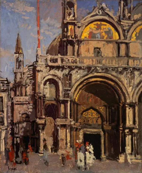 Un angle de Saint-Marc, Venise - Walter Sickert