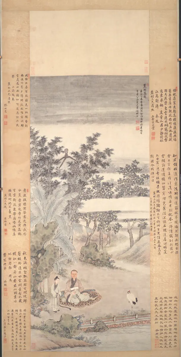 Portrait d'An Qi - Wang Hui