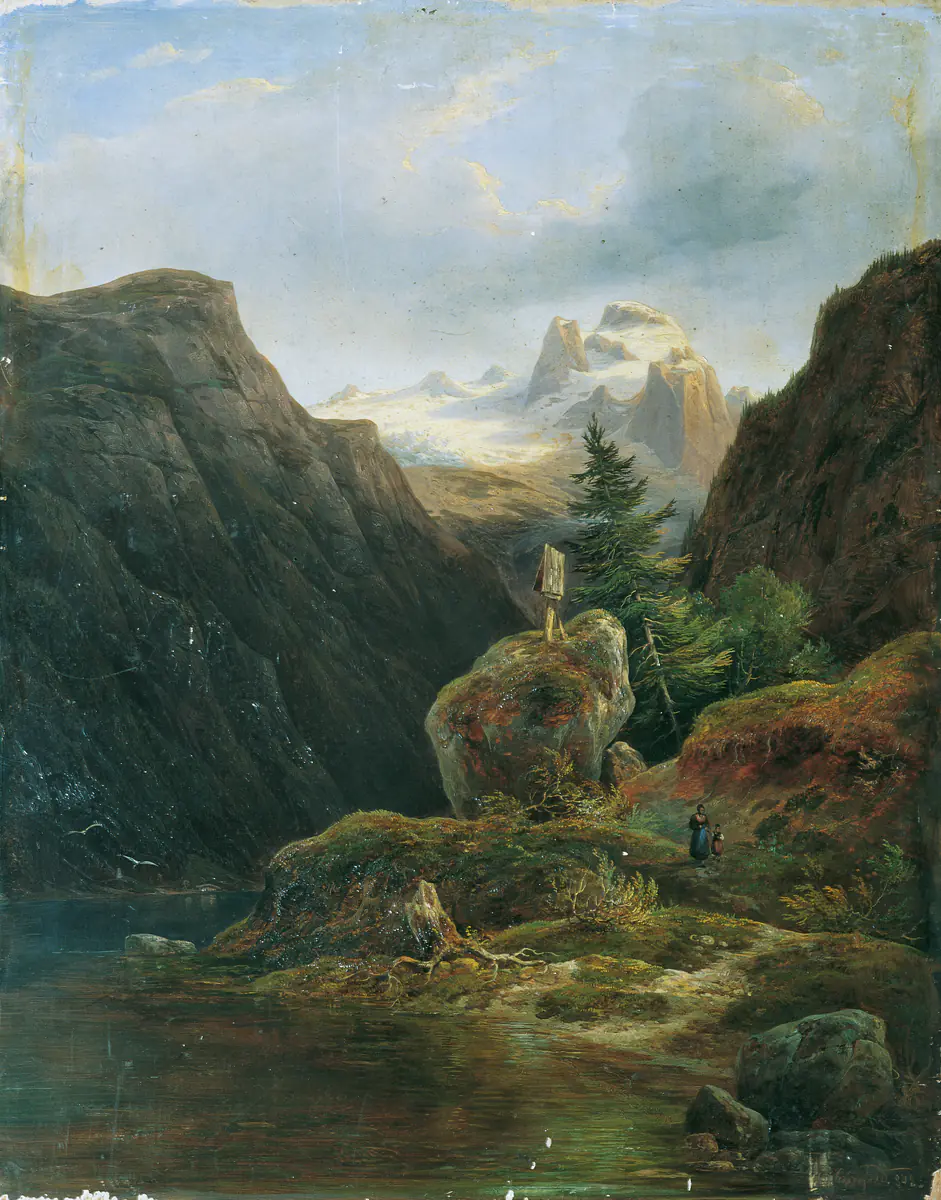 Vorderer Gosausee contre Dachstein - Wilhelm Steinfeld