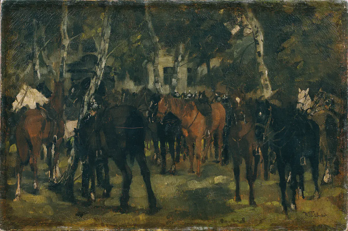Cuirassiers démontés - Wilhelm Trübner