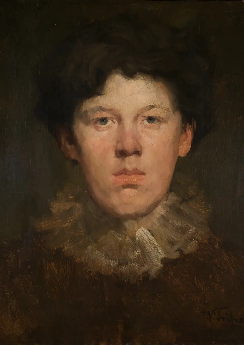 Poika kauluksella - Wilhelm Trübner