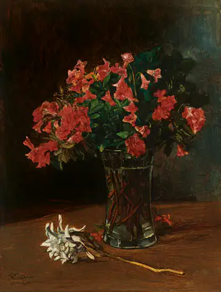 Vase à fleurs - Wilhelm Trübner