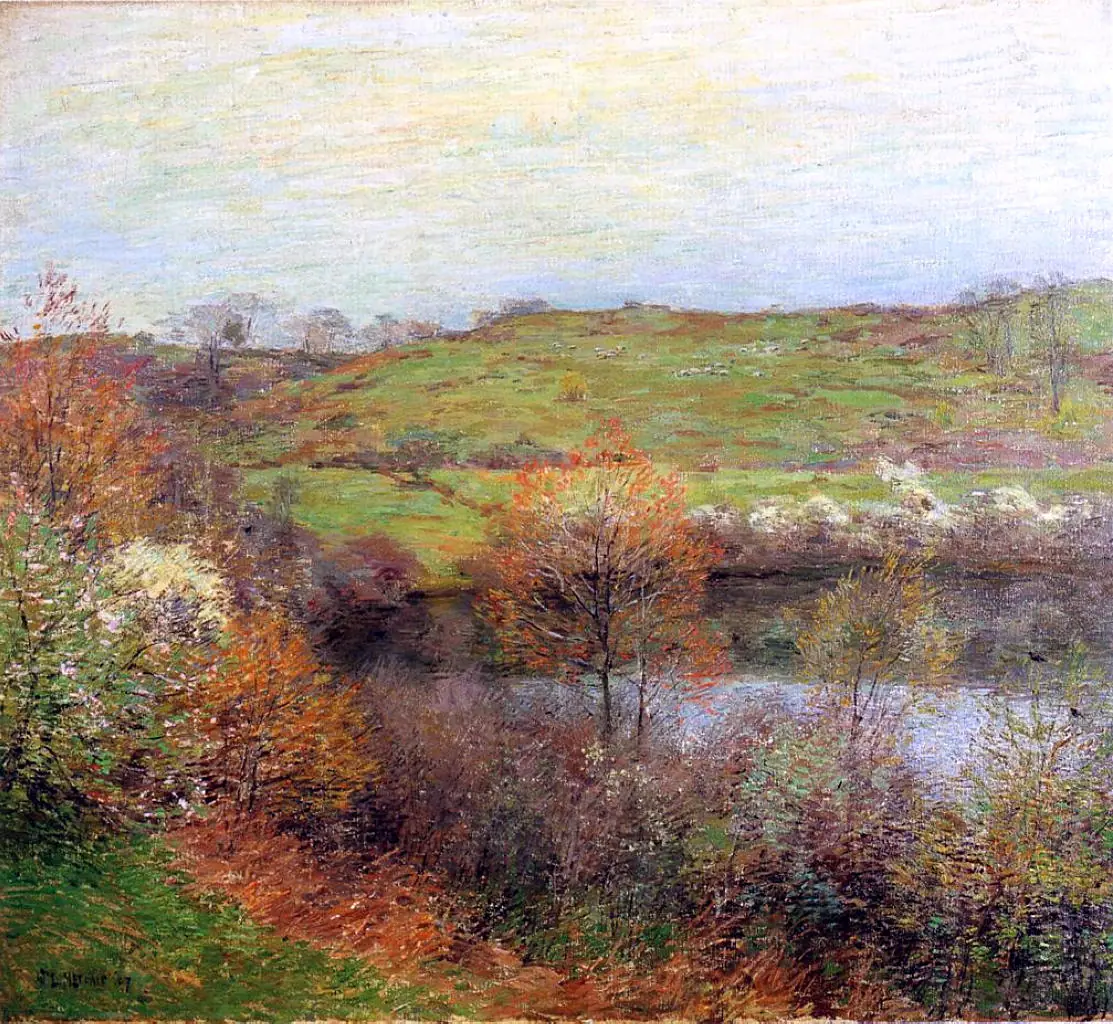 Bourgeons et fleurs - Willard Metcalf
