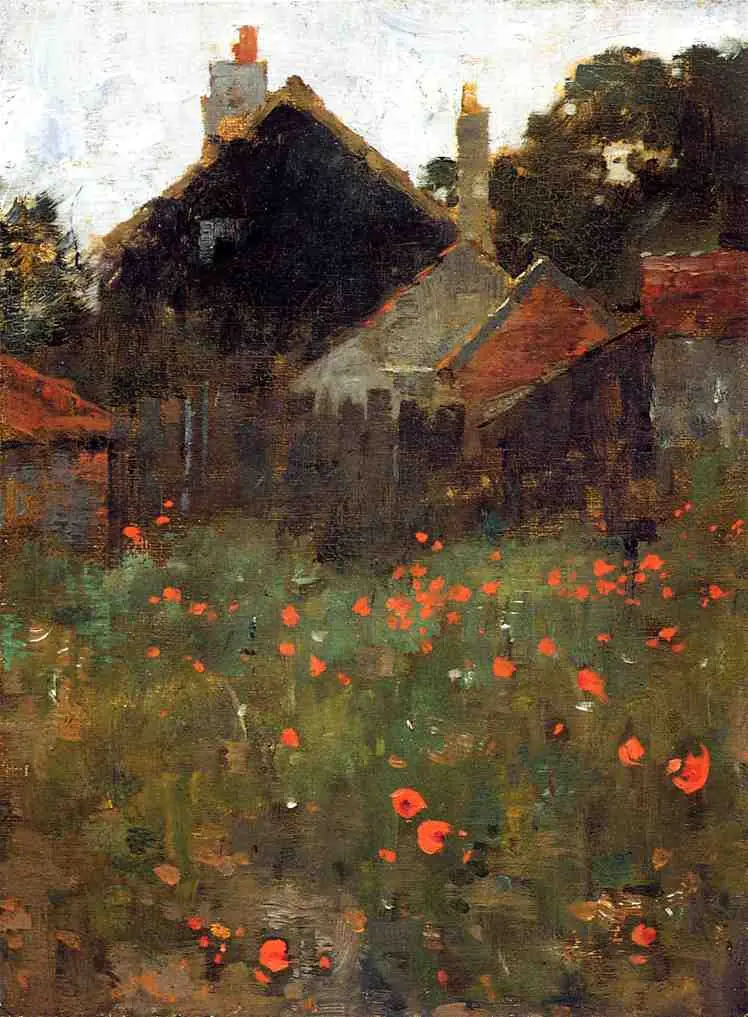 Le champ de coquelicots - Willard Metcalf