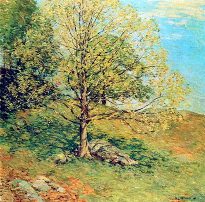 Chêne en bourgeons - Willard Metcalf