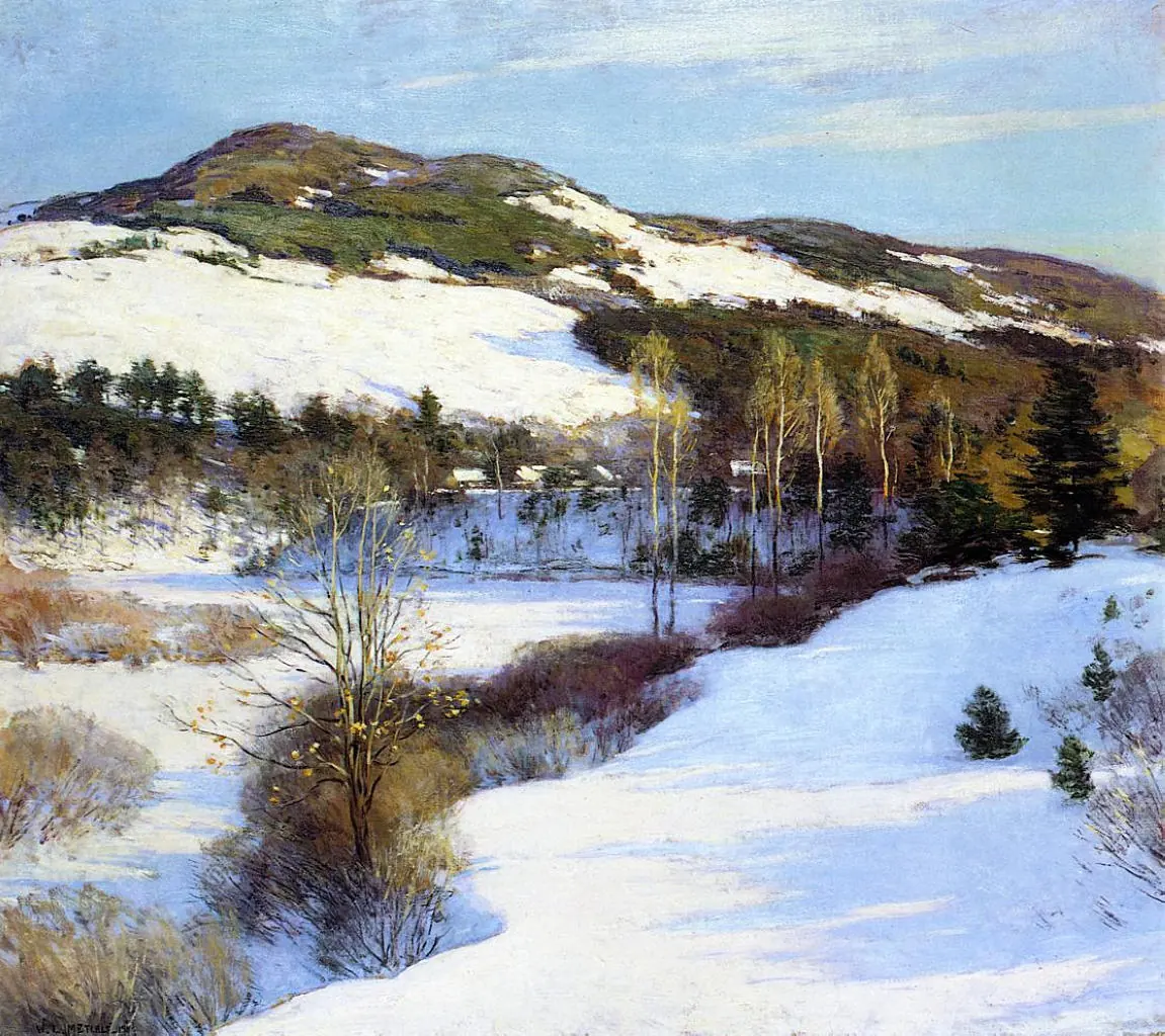 Les collines de Cornish - Willard Metcalf