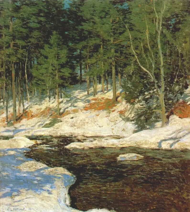 Pris dans la glace - Willard Metcalf