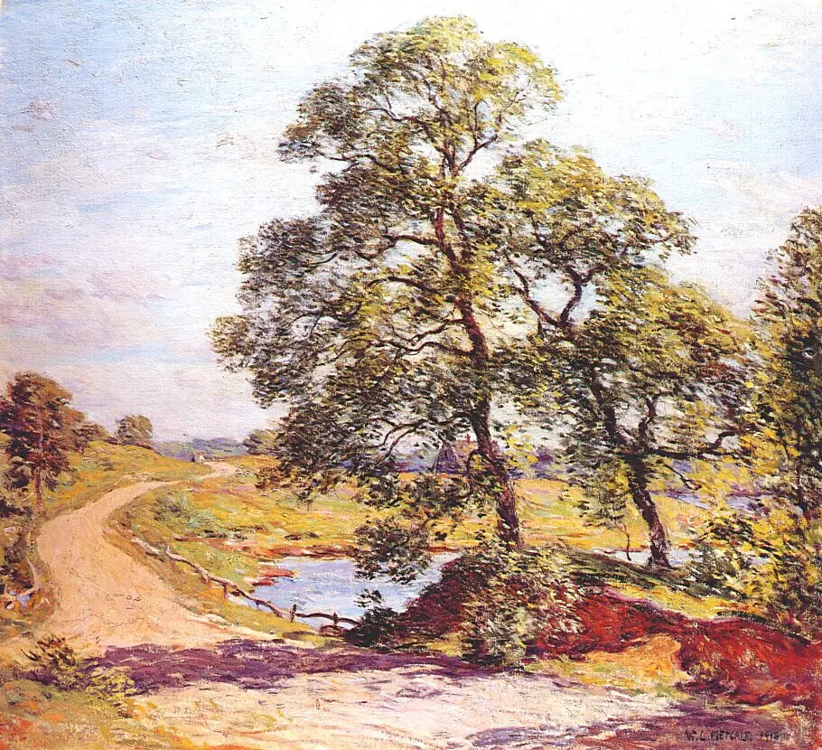 La route sinueuse - Willard Metcalf