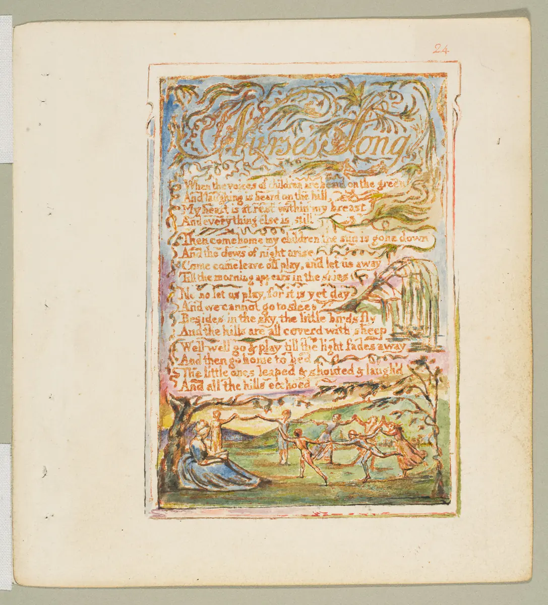 Chanson de la nourrice : innocence - William Blake