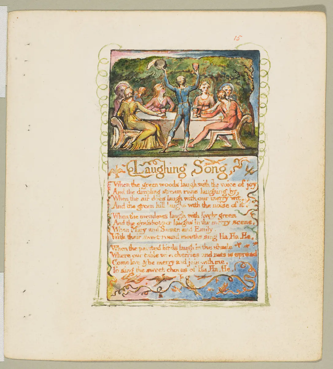 Chanson du rire - William Blake