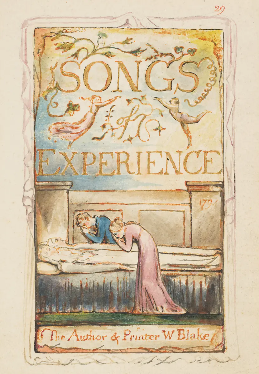 Chants d’expérience : page de titre - William Blake