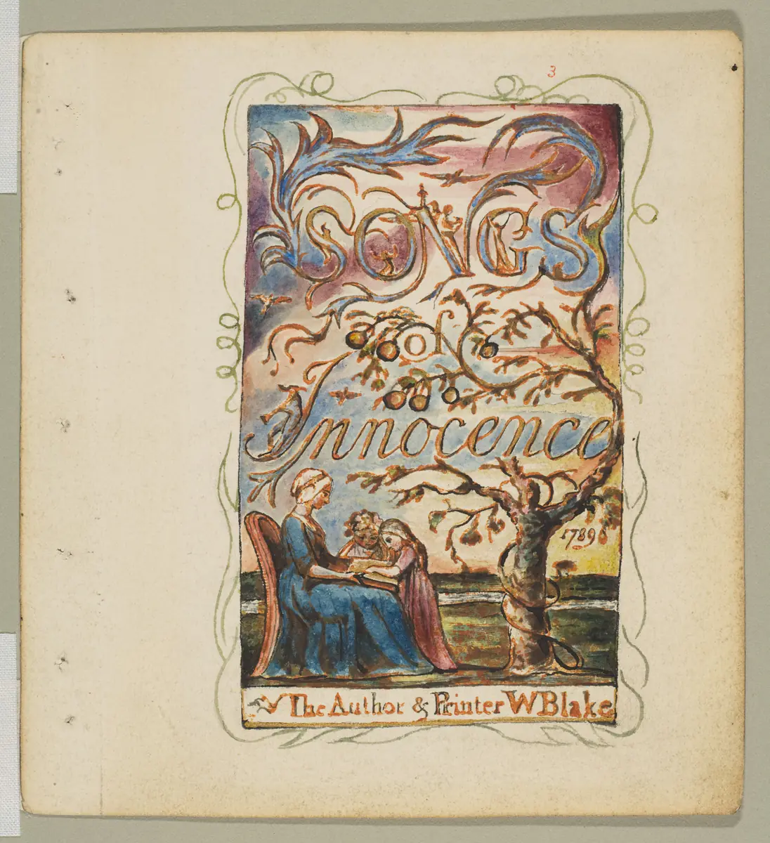 Chants d’innocence : page de titre - William Blake