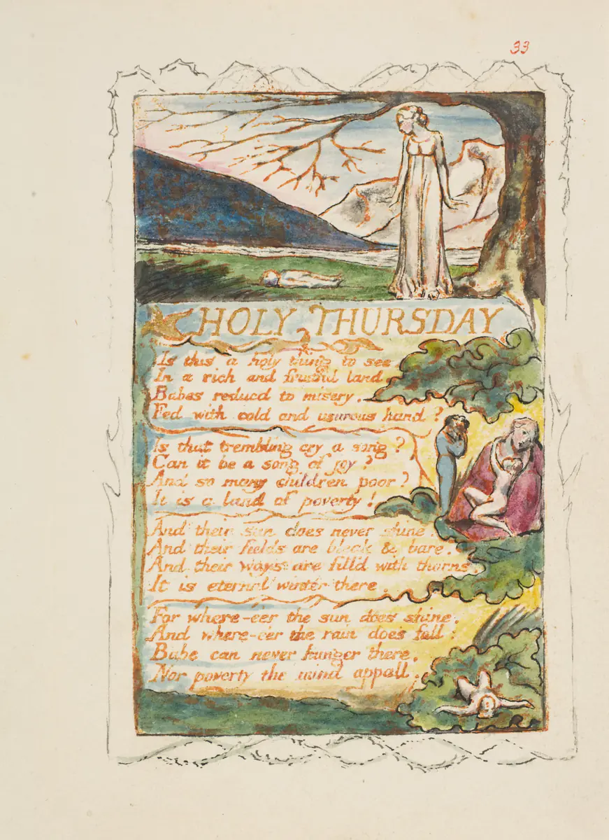 Jeudi saint : expérience - William Blake