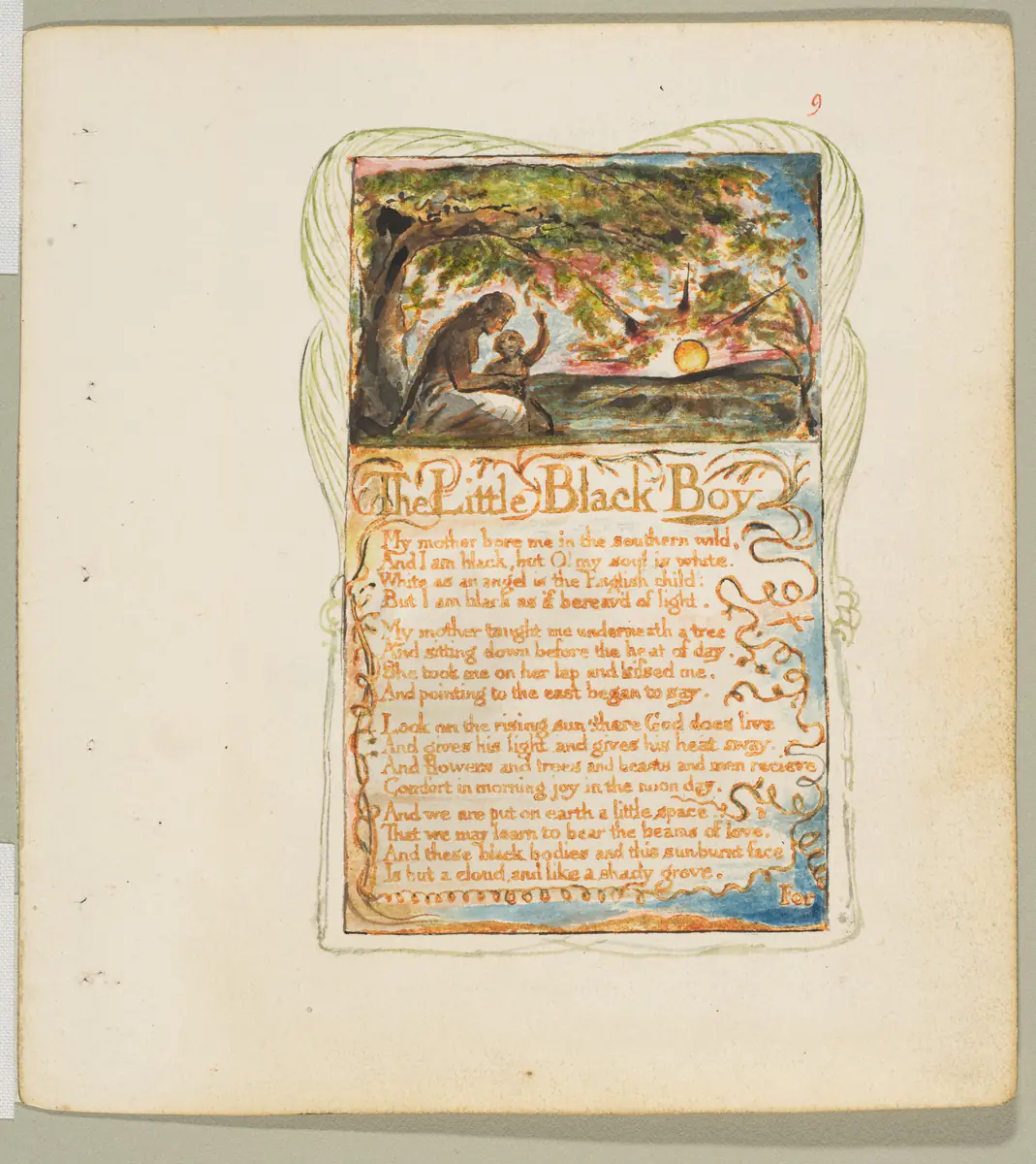 Le Petit Garçon noir - William Blake