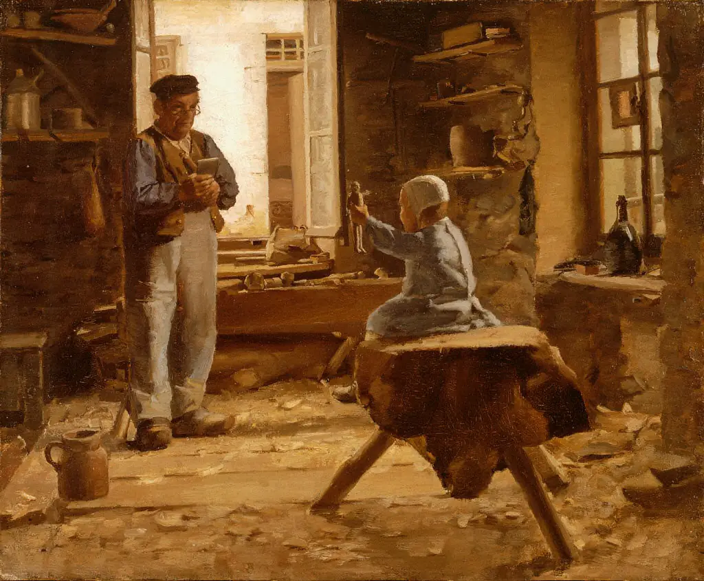 Avec Dolly chez le sabotier - William Brymner