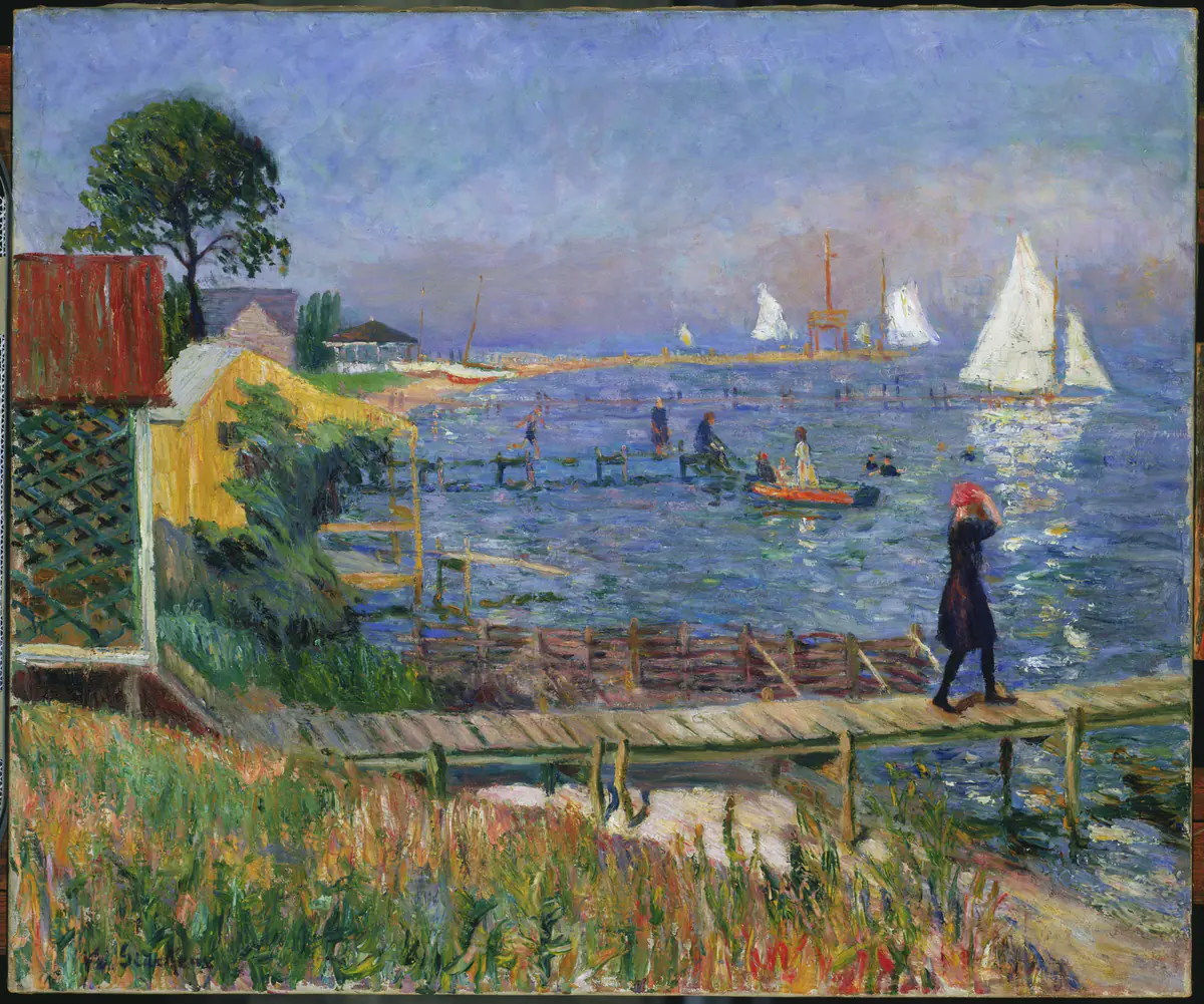 Baigneurs à Bellport - William Glackens