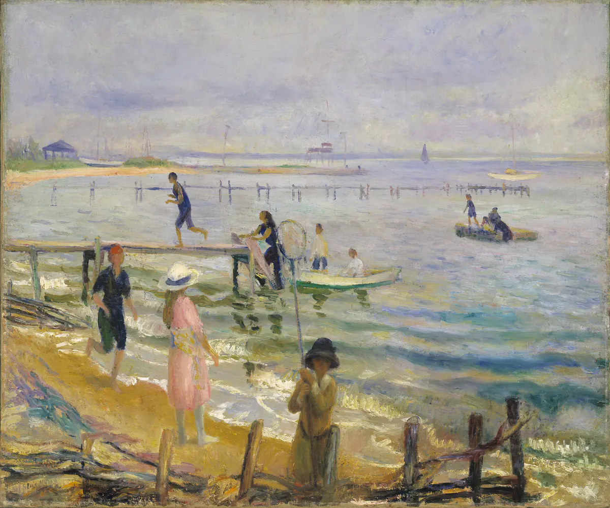 Jetée à Bellport - William Glackens