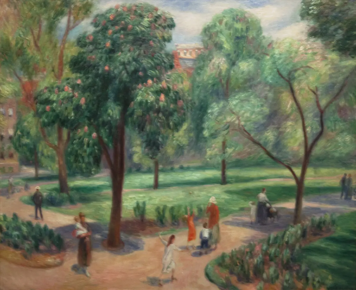 Le marronnier d'Inde, Washington Square - William Glackens