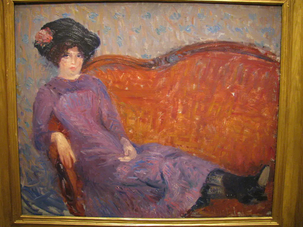 La robe violette - William Glackens