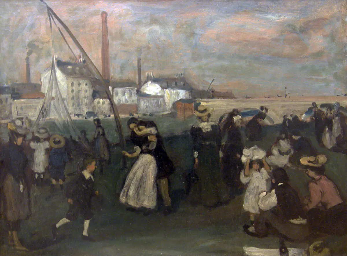 Sur le quai - William Glackens