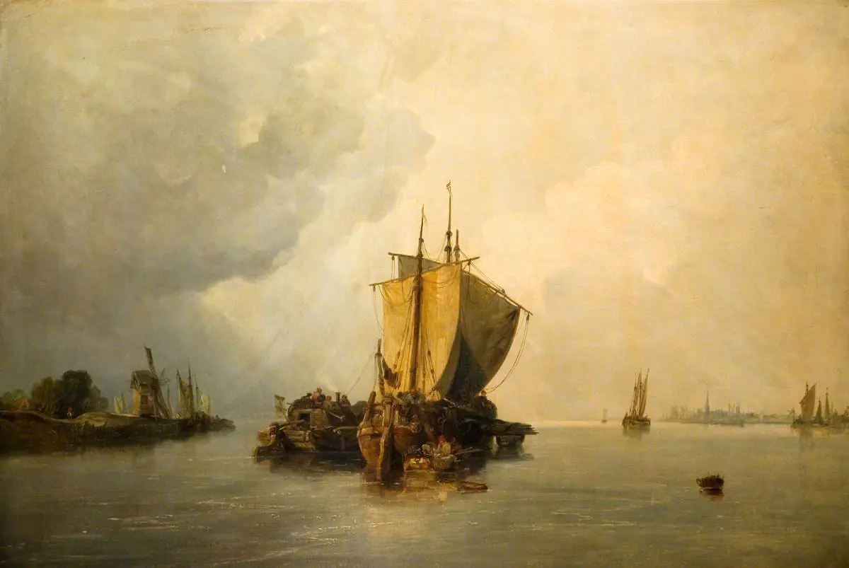 La bouche de l'Escaut - William James Müller