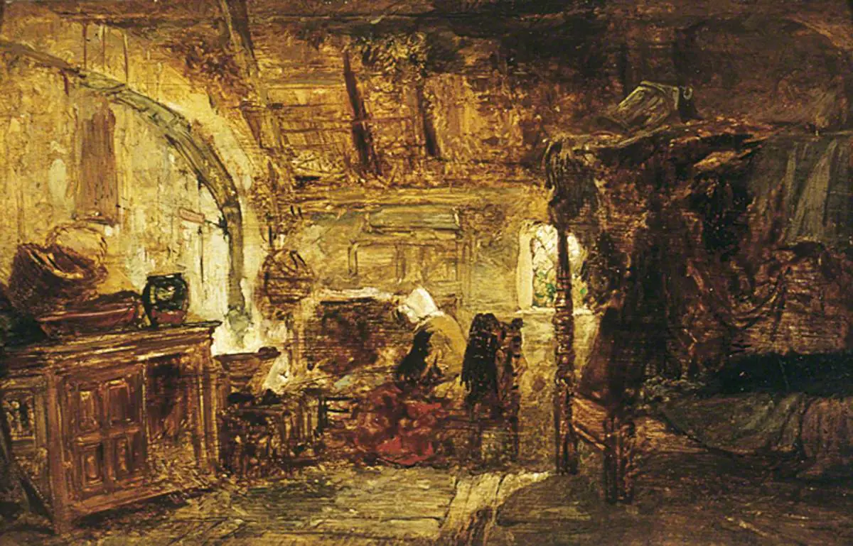 Intérieur d'un chalet - William James Müller