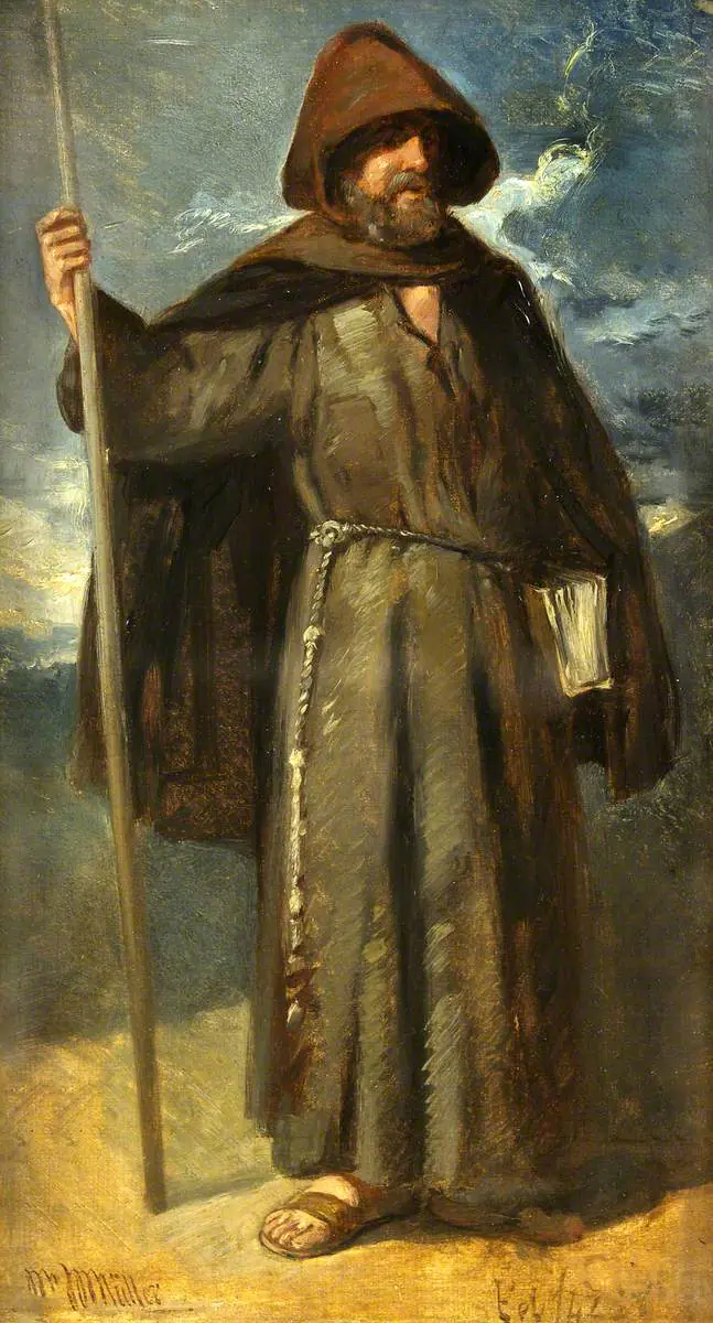 Un moine - William James Müller