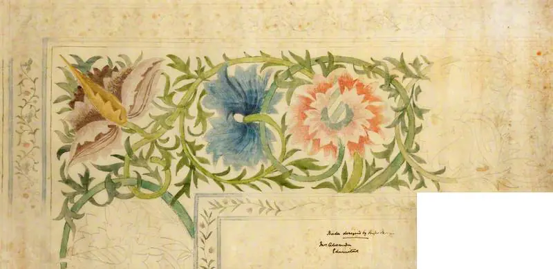 Bordure Brodée - William Morris