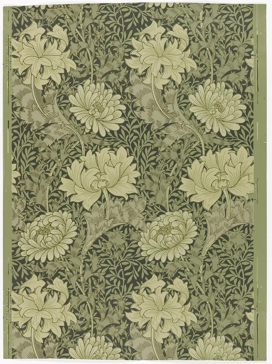 Chrysanthème — Chrysanthemum - William Morris