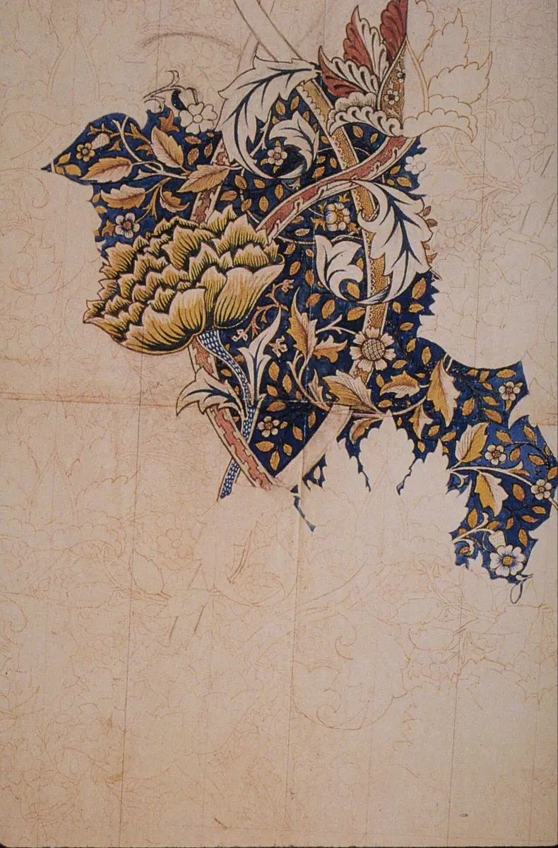 Windrush : dessin préparatoire - William Morris