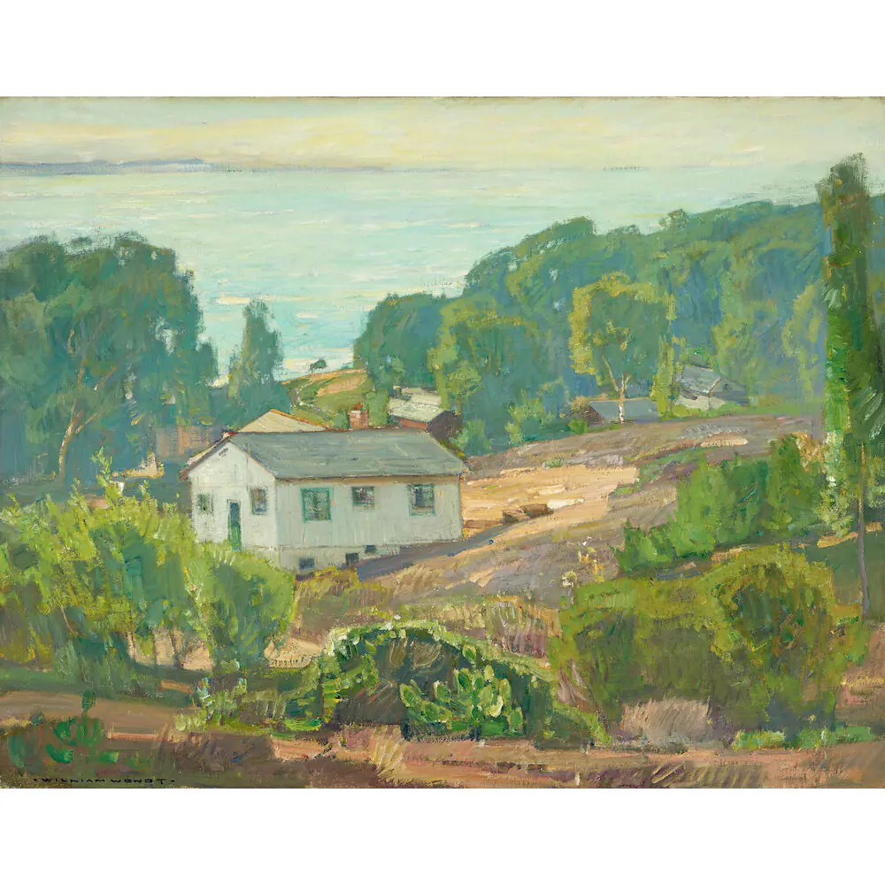 Maisons le long de la côte - William Wendt
